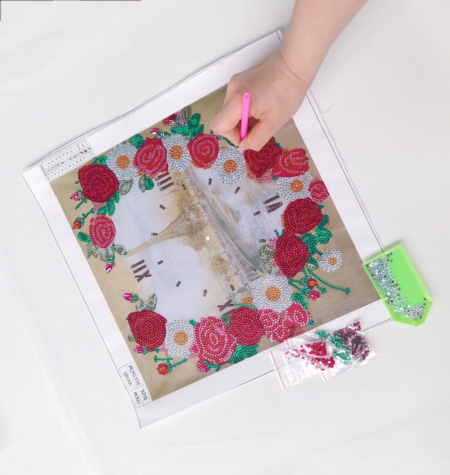 Flower Clock | Special Shaped Diamond Painting Kits