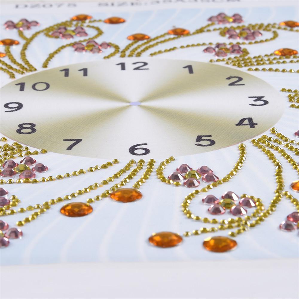 flower clock | Crystal Rhinestone  | Full Round Diamond Painting Kits