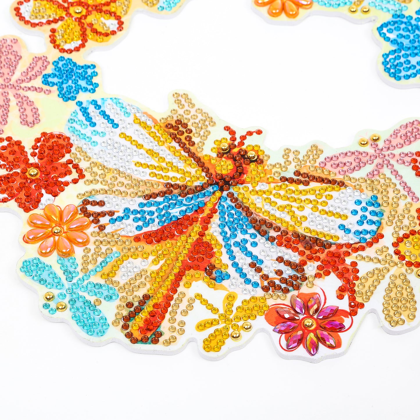 DIY Diamond Painting Wreath - Dragonfly