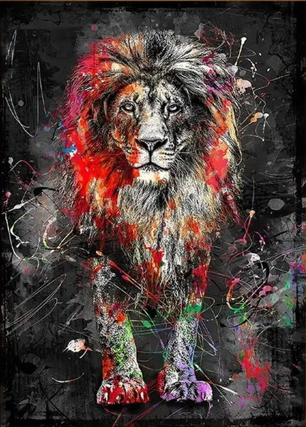 Full Round/Square Diamond Painting Kits | Lion