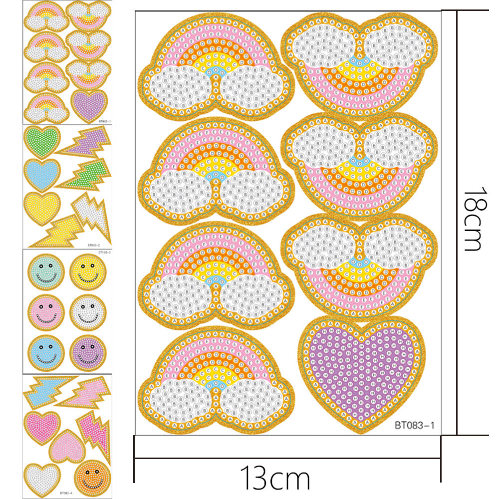 DIY Diamond Painting Aufkleber Wandaufkleber | Lächeln 