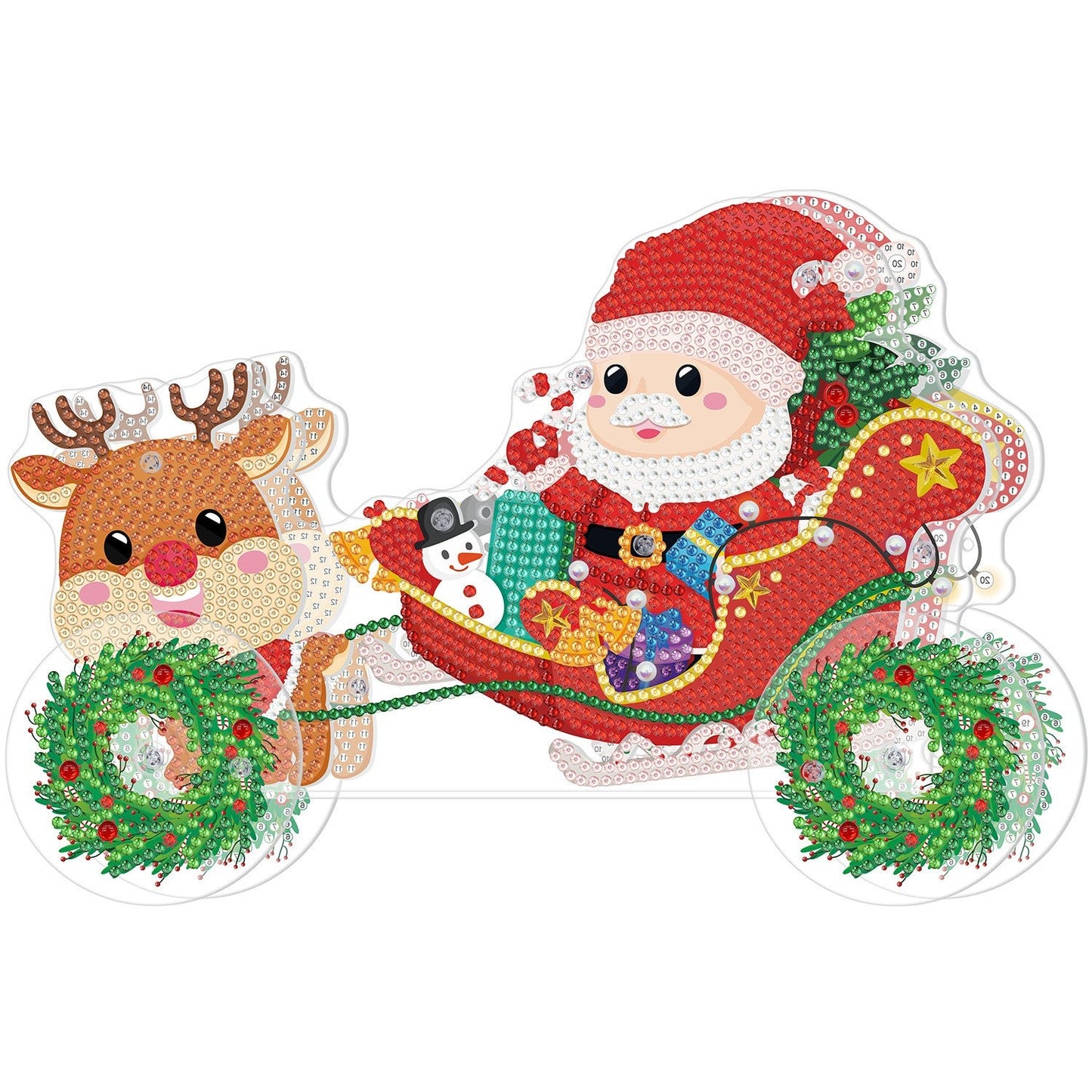 Christmas | Diamond Painting Driving Toy Car | Led Light Pad Decoration