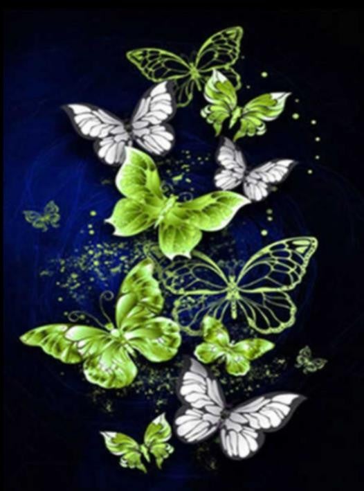 Butterfly series | Full Round Diamond Painting Kits (30 x 40)