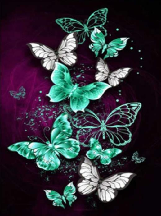 Butterfly series | Full Round Diamond Painting Kits (30 x 40)