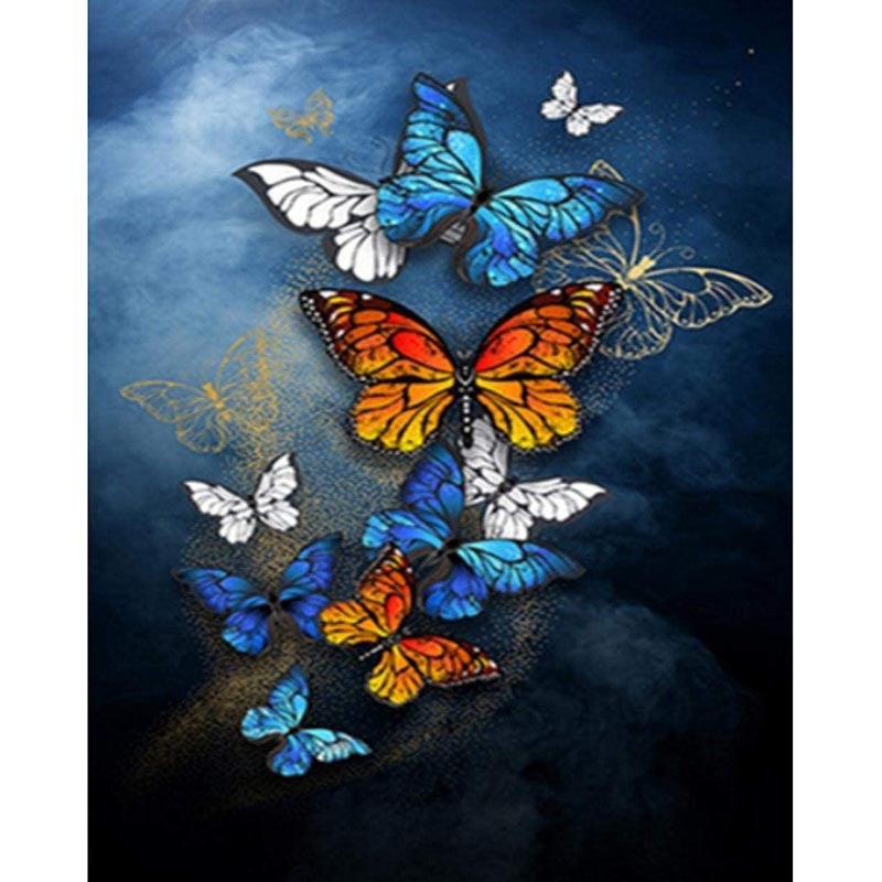 Butterfly series | Full Round Diamond Painting Kits (30 x 40)