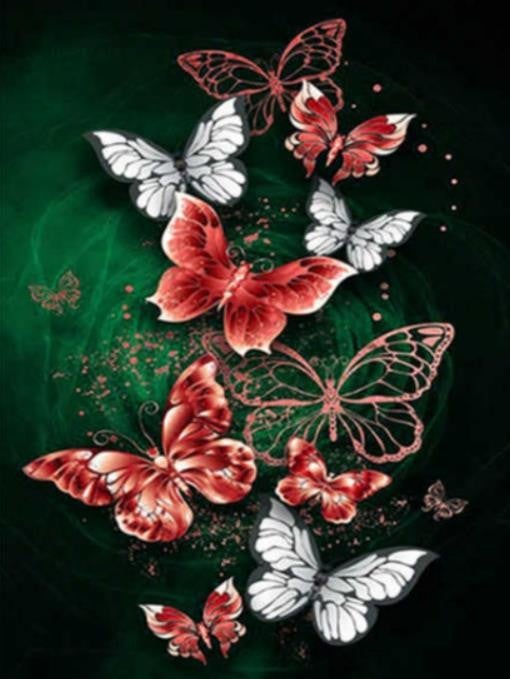 Butterfly series | Full Round Diamond Painting Kits (30 x 40)