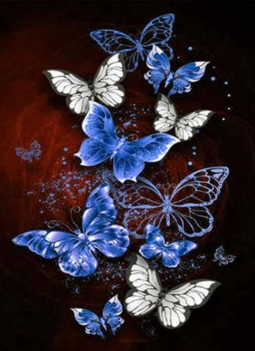 Butterfly series | Full Round Diamond Painting Kits (30 x 40)