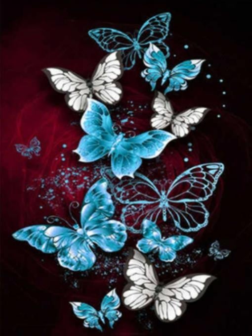 Butterfly series | Full Round Diamond Painting Kits (30 x 40)