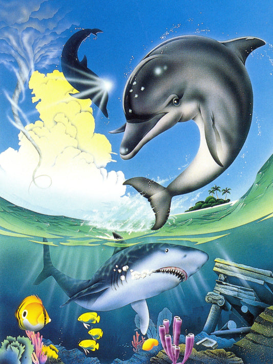 Dolphin series | Full Round Diamond Painting Kits (30 x 40)