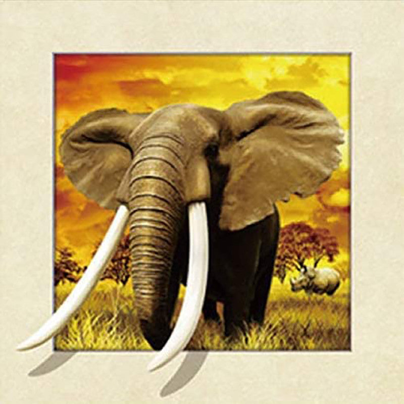 Elephant | Full Round Diamond Painting Kits（30x30）