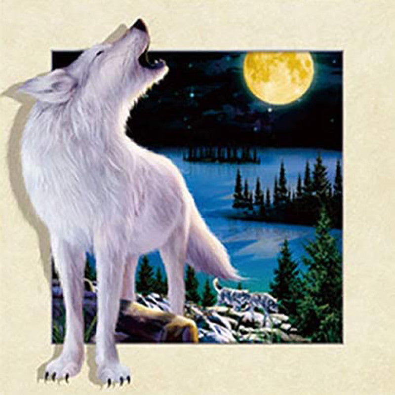 Wolf | Vollständige runde Diamant-Malkits (30 x 30)