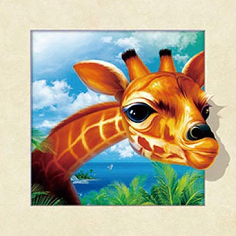 Girafe | Kits complets de peinture au diamant rond (30x30)