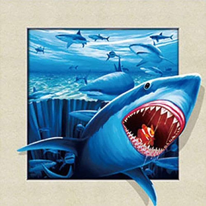 Shark | Full Round Diamond Painting Kits（30x30）