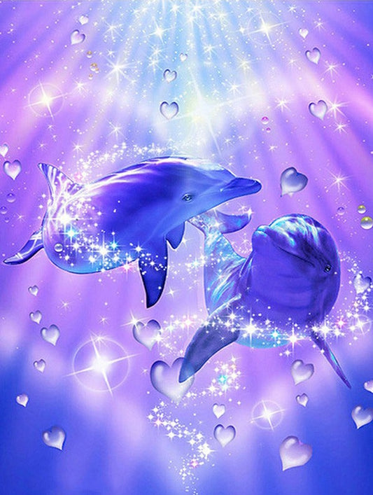 Dolphin | Full Round Diamond Painting Kits