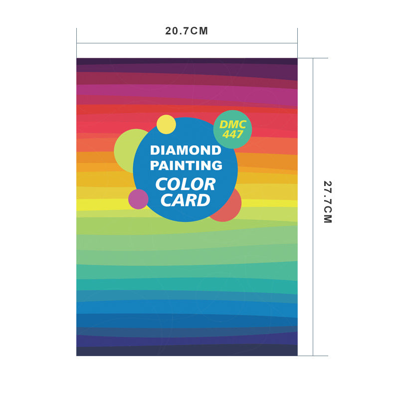 Diamond Painting Full Range 447 DMC Diamond Color Card Rhinestone Color Identification Card