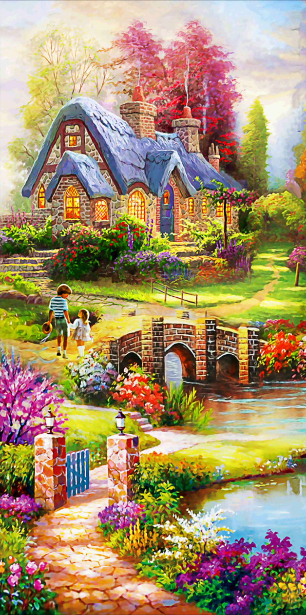 Scenery | Full Round Diamond Painting Kits | 45*85cm