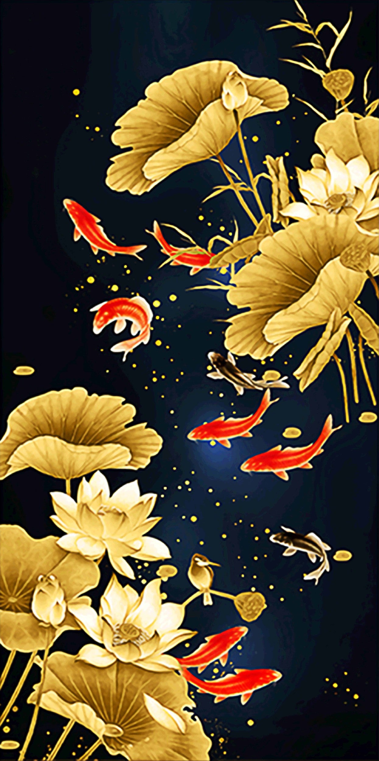 Scenery Fish | Full Round Diamond Painting Kits | 45*85cm