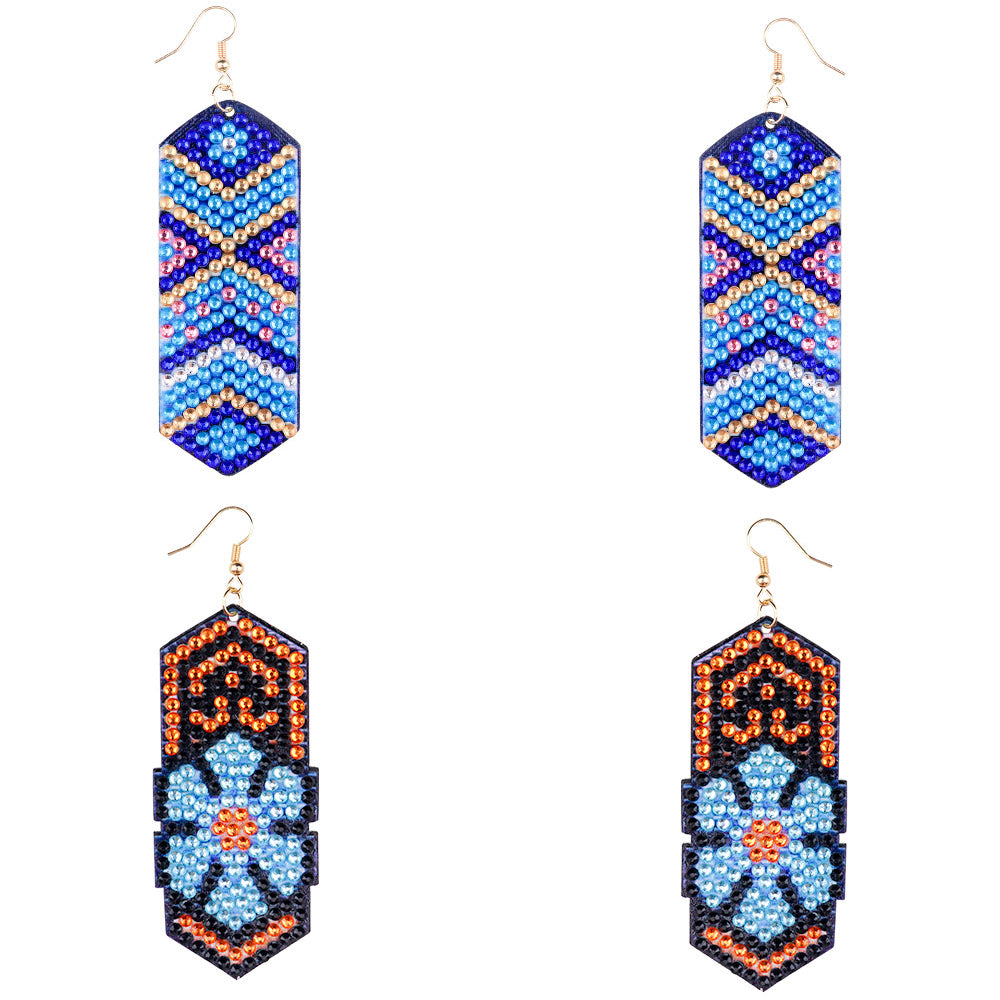 DIY Diamond Painting Earrings Handmade