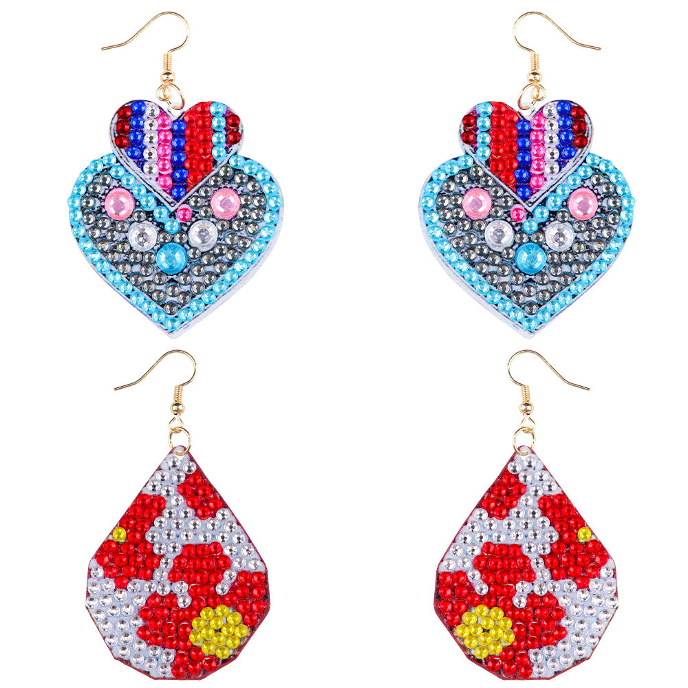 DIY Diamond Painting Earrings Handmade