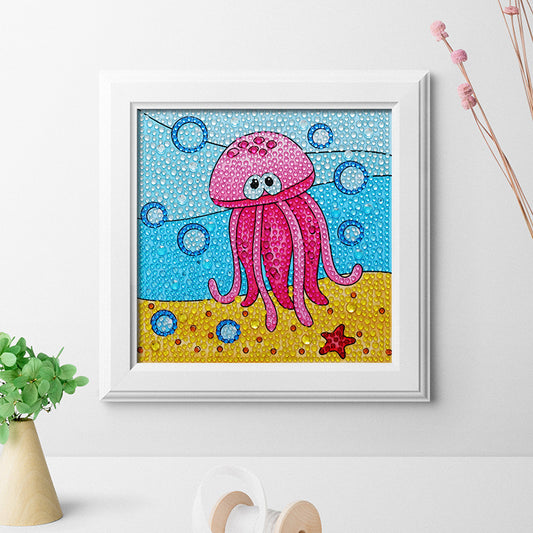 Jellyfish | Crystal Rhinestone Diamond Painting Kits for children