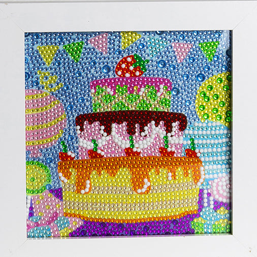 Kuchen | Crystal Strass Diamond Painting Kits für Kinder