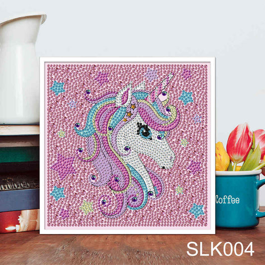 Unicorn | Crystal Rhinestone Diamond Painting Kits for children | 18x18cm