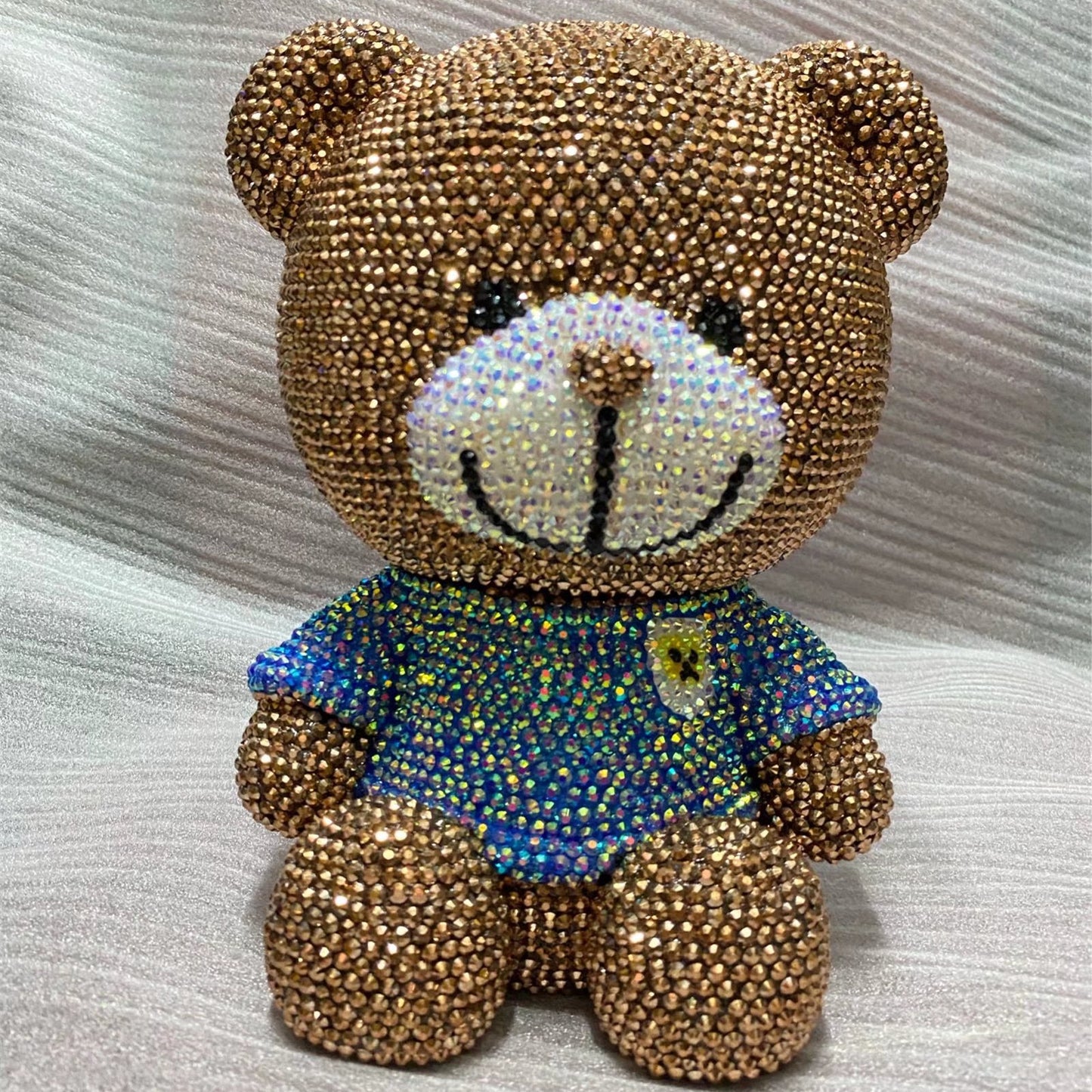 DIY Brown Bear and Honey Bunny - Crystal Rhinestone Full Diamond Painting Piggy Bank (No glue)