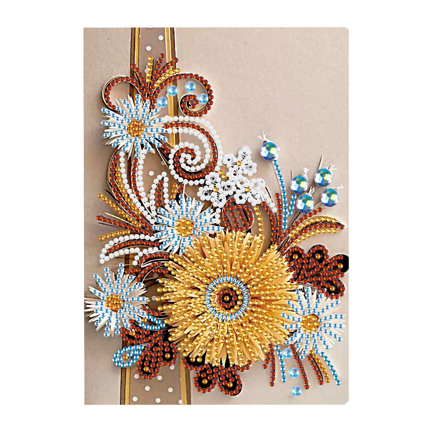 A5 5D Notebook DIY  Special Shape Rhinestone Diary Book | Flower