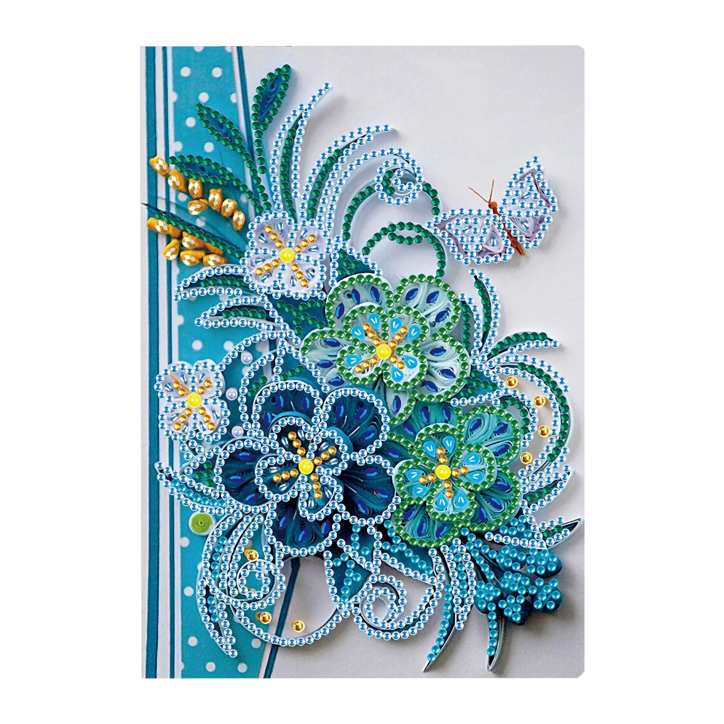 A5 5D Notebook DIY  Special Shape Rhinestone Diary Book | Flower