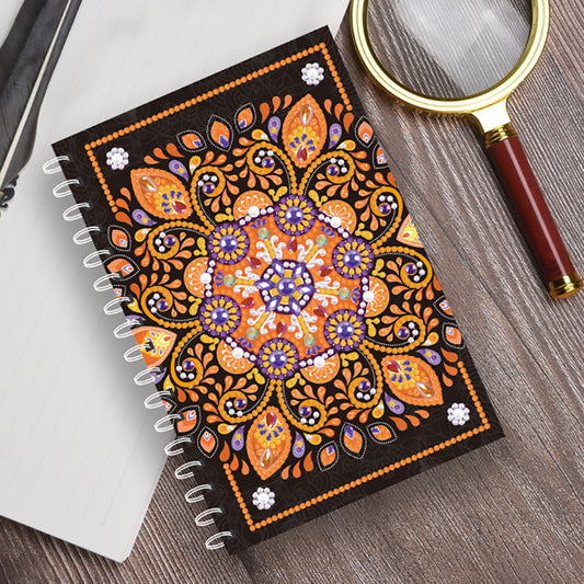 5D Notebook DIY  Special Shape Rhinestone Diary Book | Mandala