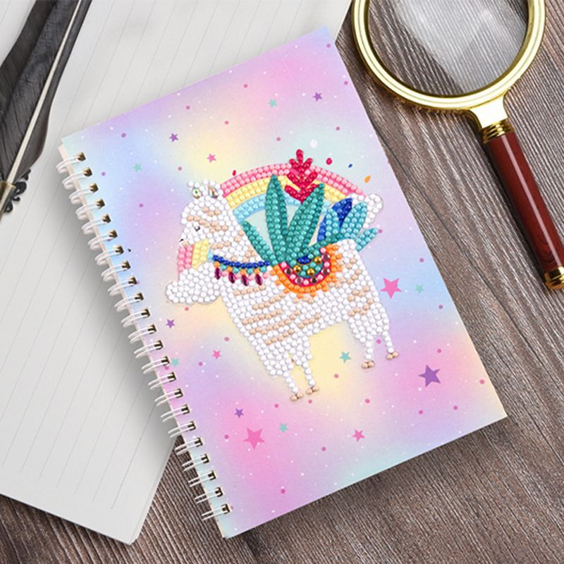 5D Notebook DIY Forme spéciale Strass Journal Journal | Alpaga 