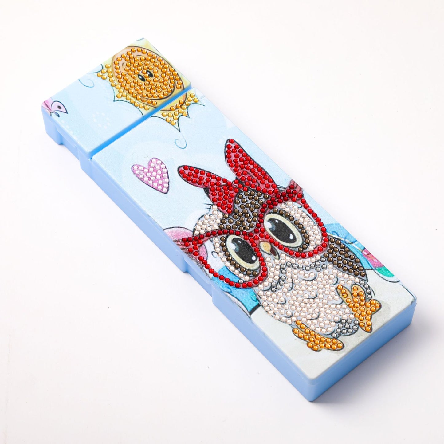 DIY special-shaped diamond painting pencil case | Owl