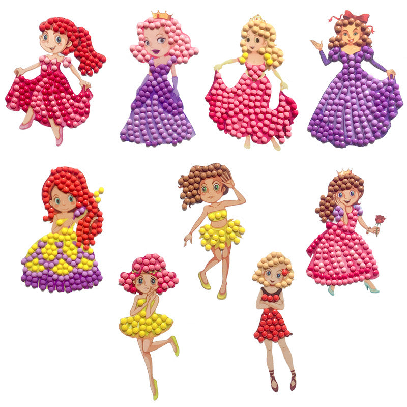 8pcs Laser random stickers wall stickers | Girl