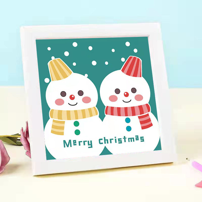 Weihnachten | Crystal Strass Diamond Painting Kits für Kinder | 15 x 15 cm