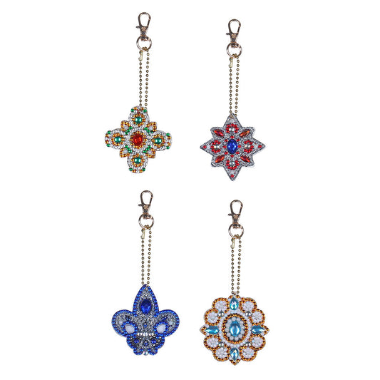 DIY keychain | Mandalas | 4 Piece Set