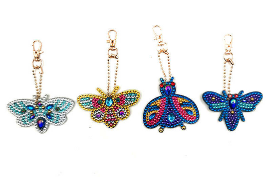 DIY keychain | Butterfly | 4 Piece Set