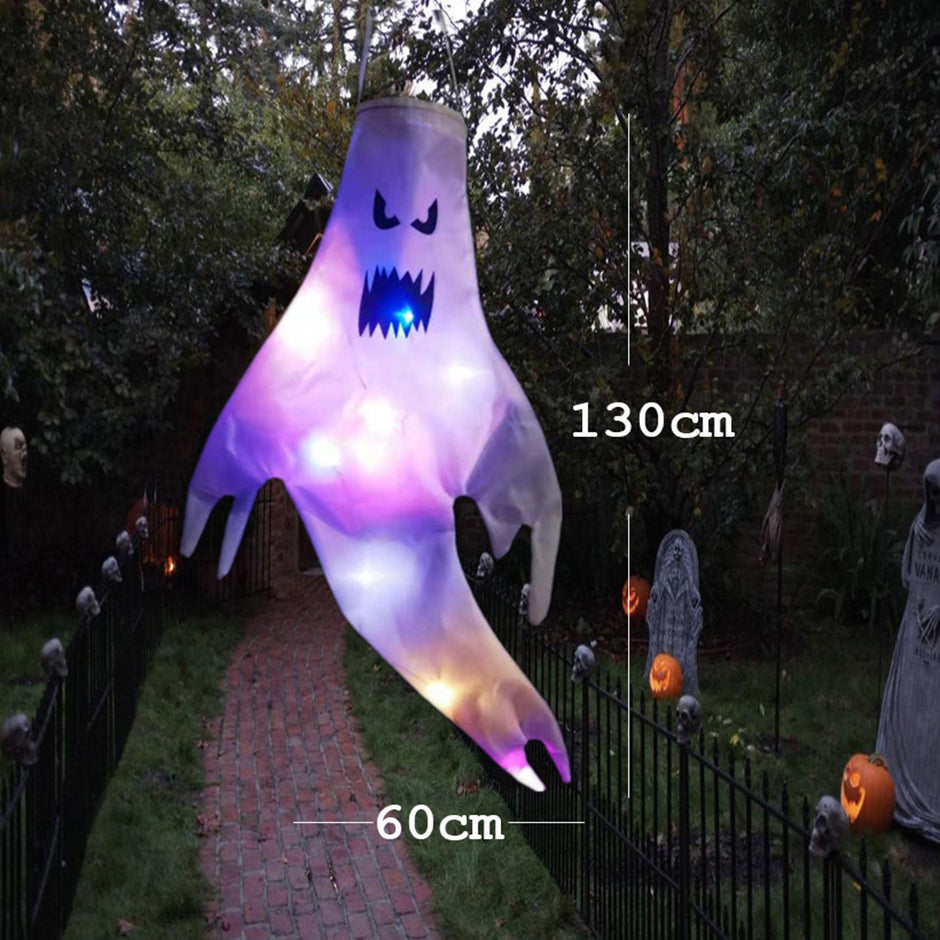 DIY Halloween LED Outdoor Light Luminous Ghost Hair Dryer Horror