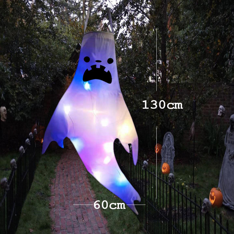 DIY Halloween LED Outdoor Light Luminous Ghost Hair Dryer Horror