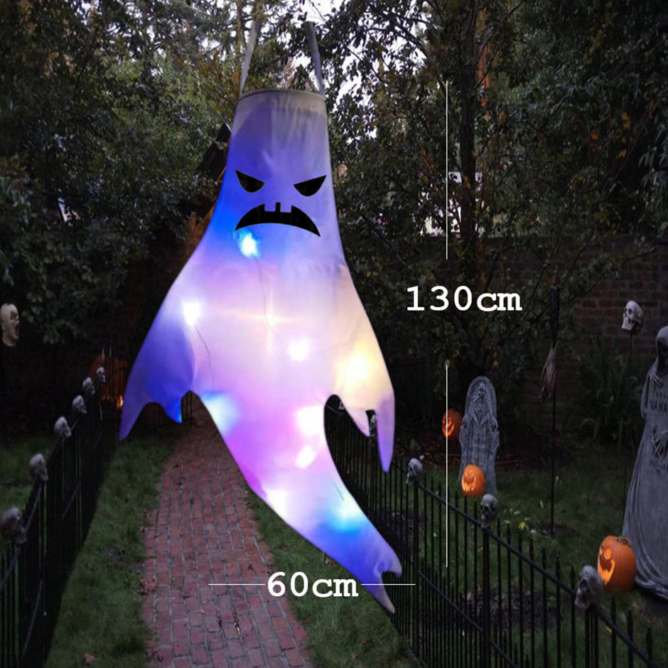 DIY Halloween LED Outdoor Light Luminous Ghost Hair Dryer Horror