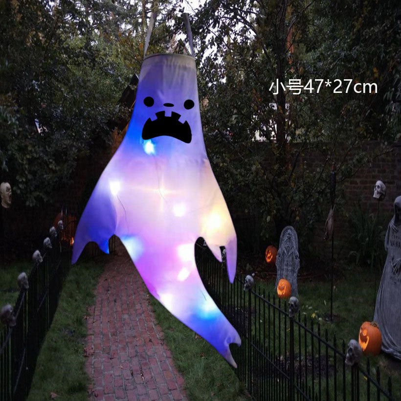 DIY Halloween LED Outdoor Light Luminous Ghost Hair Dryer Horror