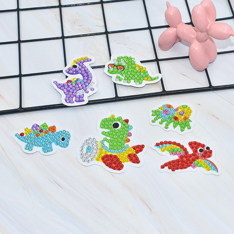 DIY Sparkling Diamond Painting Stickers Wall Sticker | Dinosaurs