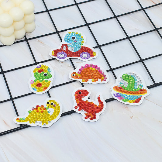 DIY Sparkling Diamond Painting Stickers Wall Sticker | Dinosaurs