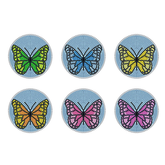 DIY speziell geformter Diamant-Gemälde-Untersetzer | Schmetterling