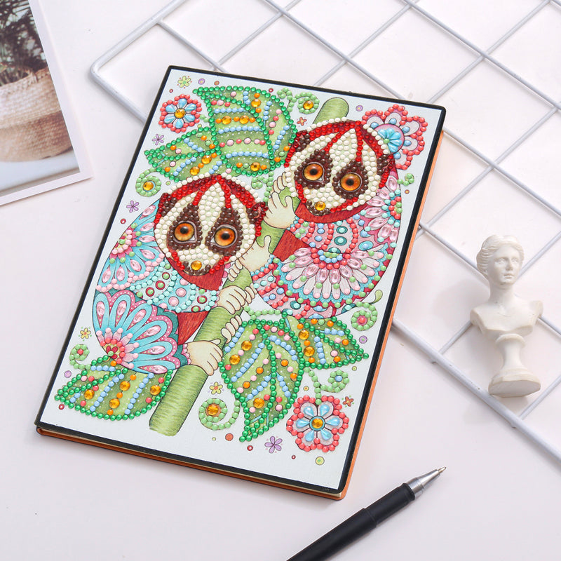 DIY Notebook Special Shape Rhinestone Diary Book