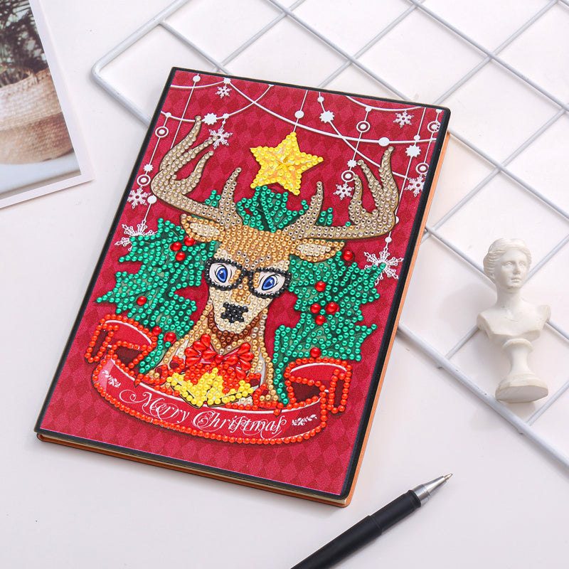 DIY Notebook Special Shape Rhinestone Diary Book