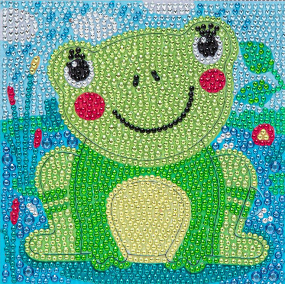 Grenouille | Kits de peinture diamant strass cristal pour enfants