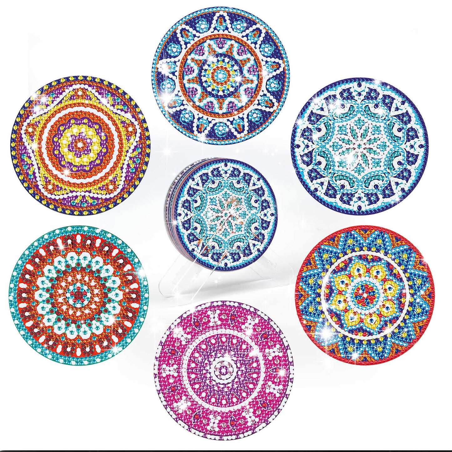 DIY Special Shaped Diamond Painting Coaster Mandala