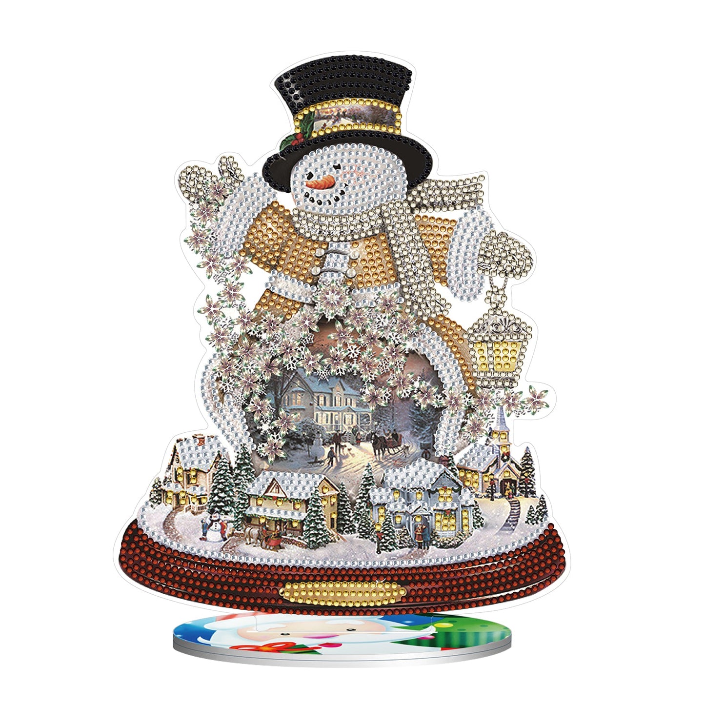 Diamond Painting Ornament | Christmas Snowman