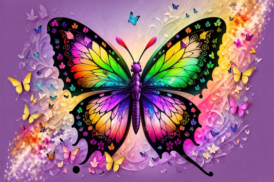 AB Diamond Painting    |  Colorful Dream Butterfly