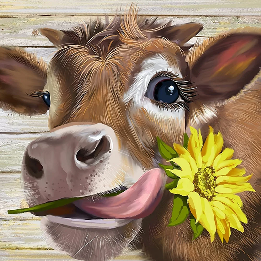 AB Diamond Painting  |  Cute Cow